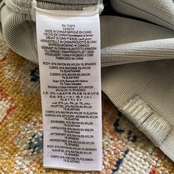 💎 NWT Herve Leger Paris Dress- Silver/Small - Picture 13 of 15